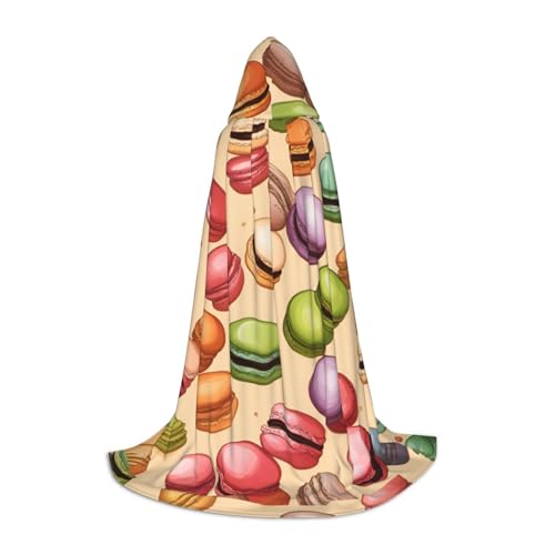 jingong Stilvoller Kapuzenumhang mit Macaron-Keks-Geschmack, übergroßer Hut, Umhang für Damen und Herren, passend für Karneval, Cosplay jingong Stilvoller Kapuzenumhang mit Macaron-Keks-Geschmack, übergroßer Hut, Umhang für Damen und Herren, passend für Karneval, Cosplay von jingong