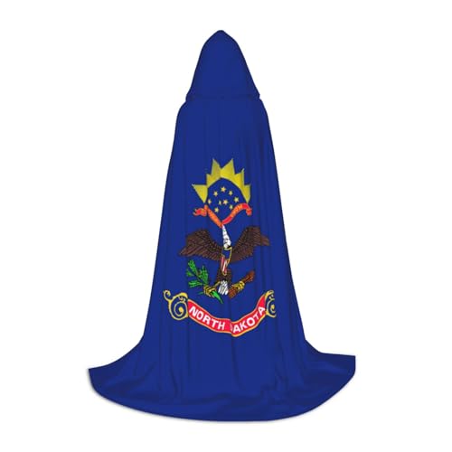 jingong Stilvoller Kapuzenumhang mit Nord-Dakota-Staatsflagge, übergroßer Hut, Umhang für Damen und Herren, passend für Karneval, Cosplay jingong Stilvoller Kapuzenumhang mit Nord-Dakota-Staatsflagge, übergroßer Hut, Umhang für Damen und Herren, passend für Karneval, Cosplay von jingong