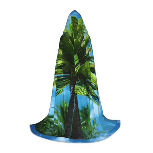 jingong Stilvoller Kapuzenumhang mit Palmen-Druck, übergroßer Hut, Umhang für Damen und Herren, passend für Karneval, Cosplay jingong Stilvoller Kapuzenumhang mit Palmen-Druck, übergroßer Hut, Umhang für Damen und Herren, passend für Karneval, Cosplay von jingong