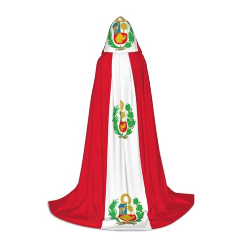 jingong Stilvoller Kapuzenumhang mit Peru-Flagge – übergroßer Hut, Umhang für Damen und Herren, passend für Karneval, Cosplay jingong Stilvoller Kapuzenumhang mit Peru-Flagge – übergroßer Hut, Umhang für Damen und Herren, passend für Karneval, Cosplay von jingong