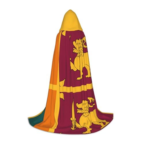 jingong Stilvoller Kapuzenumhang mit Sri Lanka-Flagge – übergroßer Hut, Umhang für Damen und Herren, passend für Karneval, Cosplay jingong Stilvoller Kapuzenumhang mit Sri Lanka-Flagge – übergroßer Hut, Umhang für Damen und Herren, passend für Karneval, Cosplay von jingong