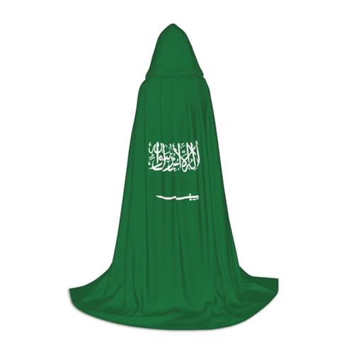 jingong Stilvoller Kapuzenumhang mit saudi-arabischer Flagge – übergroßer Hut für Damen und Herren, passend für Karneval, Cosplay jingong Stilvoller Kapuzenumhang mit saudi-arabischer Flagge – übergroßer Hut für Damen und Herren, passend für Karneval, Cosplay von jingong