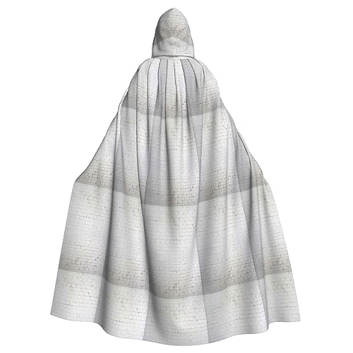 jingong Umhang mit Kapuze, Alte weiße Ziegelmauer, Party-Dekoration, Umhang für Karneval, Cosplay, Kostüme, Maskerade und Themenpartys jingong Umhang mit Kapuze, Alte weiße Ziegelmauer, Party-Dekoration, Umhang für Karneval, Cosplay, Kostüme, Maskerade und Themenpartys von jingong