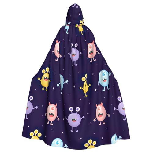 jingong Umhang mit Kapuze, Cartoon-Motiv, bunt, Monster, Party-Dekoration, Umhang für Karneval, Cosplay, Kostüme, Maskerade und Themenpartys jingong Umhang mit Kapuze, Cartoon-Motiv, bunt, Monster, Party-Dekoration, Umhang für Karneval, Cosplay, Kostüme, Maskerade und Themenpartys von jingong