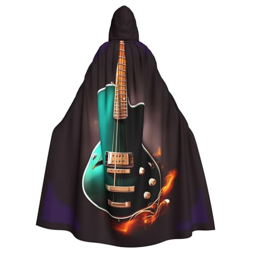 jingong Umhang mit Kapuze und Gitarre, Musikgrün, Party-Dekoration, Umhang für Karneval, Cosplay, Kostüme, Maskerade und Themenpartys jingong Umhang mit Kapuze und Gitarre, Musikgrün, Party-Dekoration, Umhang für Karneval, Cosplay, Kostüme, Maskerade und Themenpartys von jingong