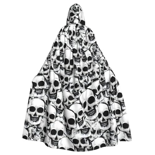jingong Viele mexikanische Totenkopf-Kapuzenumhang, Party-Dekoration, Umhang für Karneval, Cosplay, Kostüme, Maskerade und Themenpartys von jingong