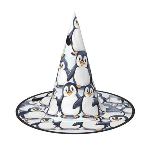 jingong Viele niedliche Baby-Pinguine, Skizzen-Druck, Halloween-Hut, 3er-Set, passend für Familien-Mottopartys, Hofdekoration, Karnevalspartys jingong Viele niedliche Baby-Pinguine, Skizzen-Druck, Halloween-Hut, 3er-Set, passend für Familien-Mottopartys, Hofdekoration, Karnevalspartys von jingong