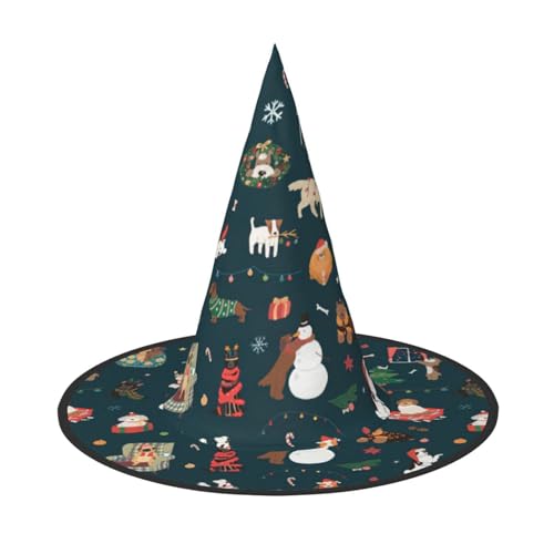 jingong Weihnachtsmann-Weihnachtsmütze, 2er-Set, geeignet für Familien-Mottopartys, Hofdekoration, Karnevalspartys von jingong
