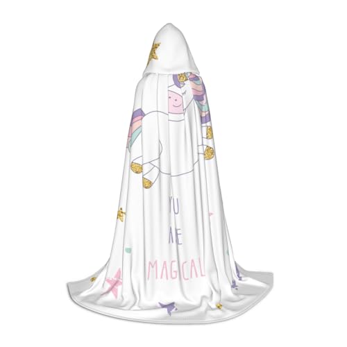 jingong You are Magischer Druck Stilvoller Kapuzenumhang – übergroßer Hut, Umhang für Damen und Herren, passend für Karneval, Cosplay jingong You are Magischer Druck Stilvoller Kapuzenumhang – übergroßer Hut, Umhang für Damen und Herren, passend für Karneval, Cosplay von jingong