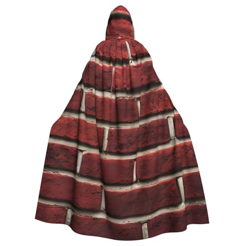 jingong Ziegelroter Steindruck eleganter Kapuzenumhang übergroßer Kapuzenumhang mit Fliege für Halloween, Kostümpartys, Rollenspiele jingong Ziegelroter Steindruck eleganter Kapuzenumhang übergroßer Kapuzenumhang mit Fliege für Halloween, Kostümpartys, Rollenspiele von jingong