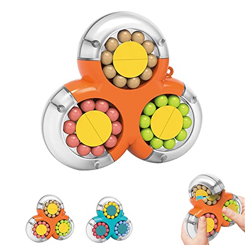 Rotierender Fingerwürfel Intelligenz Spiele Magic Bean Würfel Spielzeug,Finger Puzzle Kugelklassifizierungsspiel,IQ Game Spinnende magische Bohnen Dekompression Puzzle Toys für Kinder Teens Erwachsene von jiuhao