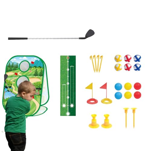 jlceh Golfspielzeug-Set, Kinder-Golfschläger-Set | Indoor-Outdoor-Sportspielzeug | Sportliches Outdoor-Spielzeug, Sport-Golfspielzeug für Jungen und Mädchen, fördert die körperliche und geistige von jlceh