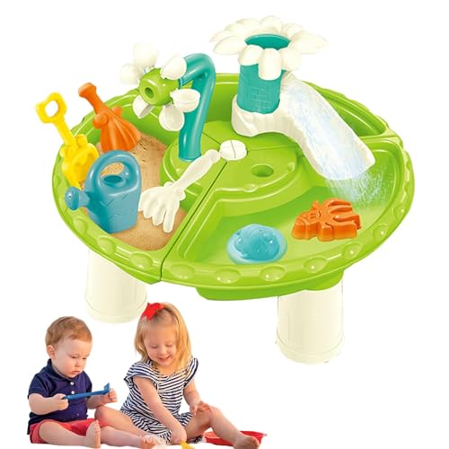 jlceh Sandwassertisch für Kinder, Outdoor-Spielzeug – 13-teiliges Wassertisch-Sommerspielzeug, Sand- und Wassertisch für den Hinterhof, Gartenspielzeug, Sandkastenspielzeug von jlceh