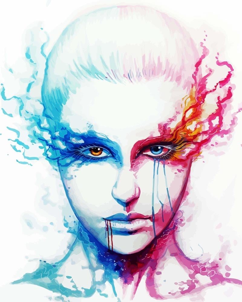 Malen nach Zahlen - Bipolarität - by jojoesart, mit Rahmen Malen nach Zahlen - Bipolarität - by jojoesart, mit Rahmen von jojoesart