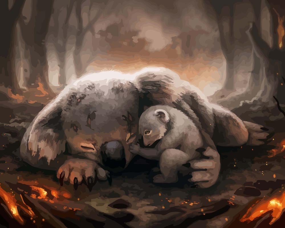 Malen nach Zahlen - Die Liebe einer Mutter - by jojoesart, mit Rahmen Malen nach Zahlen - Die Liebe einer Mutter - by jojoesart, mit Rahmen von jojoesart