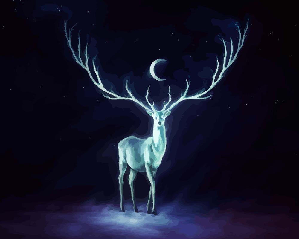 Malen nach Zahlen - Nachtbringer - by jojoesart, ohne Rahmen Malen nach Zahlen - Nachtbringer - by jojoesart, ohne Rahmen von jojoesart