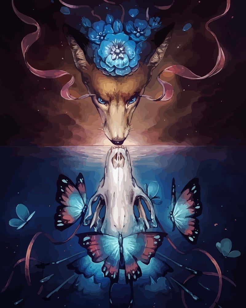 Malen nach Zahlen - Schönheit im Tod - by jojoesart, ohne Rahmen Malen nach Zahlen - Schönheit im Tod - by jojoesart, ohne Rahmen von jojoesart