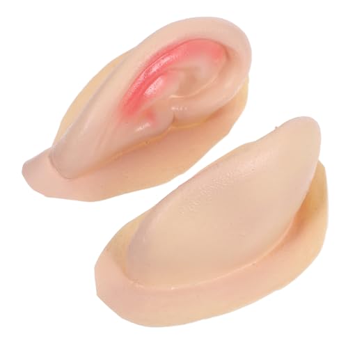 jojofuny 1 Paar realistische Halloween-Fake-Ohren, Kostüm-Accessoires für Anime-Partys, Maskerade-Zubehör, Elfen-Vampir-Cosplay, 8,5 x 5 x 2,3 cm, Mehrfarbig jojofuny 1 Paar realistische Halloween-Fake-Ohren, Kostüm-Accessoires für Anime-Partys, Maskerade-Zubehör, Elfen-Vampir-Cosplay, 8,5 x 5 x 2,3 cm, Mehrfarbig von jojofuny