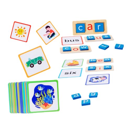 jojofuny 1 Satz Buchstabenbausteine Lernen Kleinkind Rätsel Alphabet-rechtschreibspiel Alphabet-buchstabierspiele Für Alphabet- Papier von jojofuny
