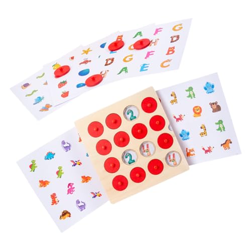 jojofuny 1 Satz Memory-Schach-Trainingsspielzeug Holz Memory Spiel logikspiel Logikspiel für Memory-Spiel Memory-Schachspiel Papier von jojofuny