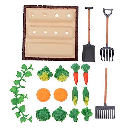 jojofuny 1 Satz Miniatur Bauernhof Landschaftsmodell Set Teiliges Mini Gemüsefeld Deko Set mit Praktischen Farmwerkzeugen für Puppenhaus und Gartenfiguren jojofuny 1 Satz Miniatur Bauernhof Landschaftsmodell Set Teiliges Mini Gemüsefeld Deko Set mit Praktischen Farmwerkzeugen für Puppenhaus und Gartenfiguren von jojofuny