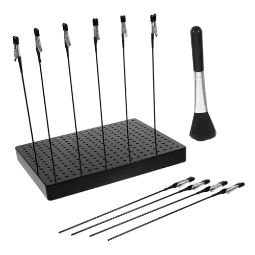 jojofuny 1 Satz Modellfarbbasis Memo-Clip Aus Metall Modellierung Von Teilen Metall Bieger Alligator Clip Sticks Metall Krokodilklemmenstab Metall Malständer Basismetall Black Eisen von jojofuny
