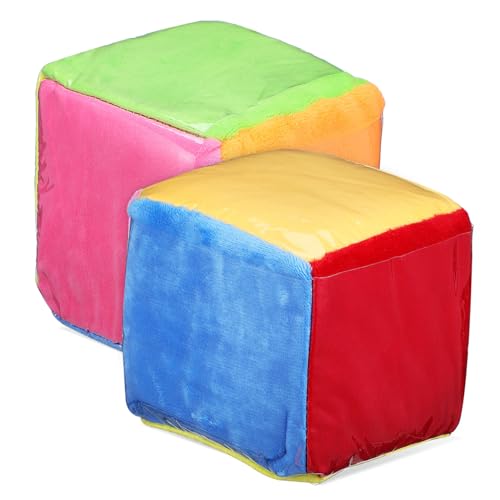 jojofuny 1 Satz Plüsch Lernwürfel Taschenwürfel Spiele Fotowürfel Blankowürfel Taschenwürfel Für Das Klassenzimmer Taschenwürfel Große Würfel Taschenwürfel Großwürfel 2 Stück von jojofuny