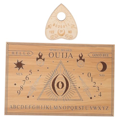 jojofuny 1 Satz hölzerne Ornamente Divination Planke Wohnkultur gruselig Home-Board-Dekoration Brettstütze Böse Augen Pendel Heim-Wahrsagerei-Requisite Holz Beige jojofuny 1 Satz hölzerne Ornamente Divination Planke Wohnkultur gruselig Home-Board-Dekoration Brettstütze Böse Augen Pendel Heim-Wahrsagerei-Requisite Holz Beige von jojofuny