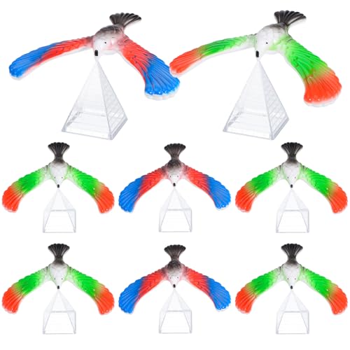jojofuny 10 Stücke Schwebevogel Kinder Balance Vogel: Finger Balance Eagle Magical Physik Spielzeug Balancieren - Kinder Pädagogische Spielzeug für Frühe Kindheit Kindertag Kindergeschenke von jojofuny