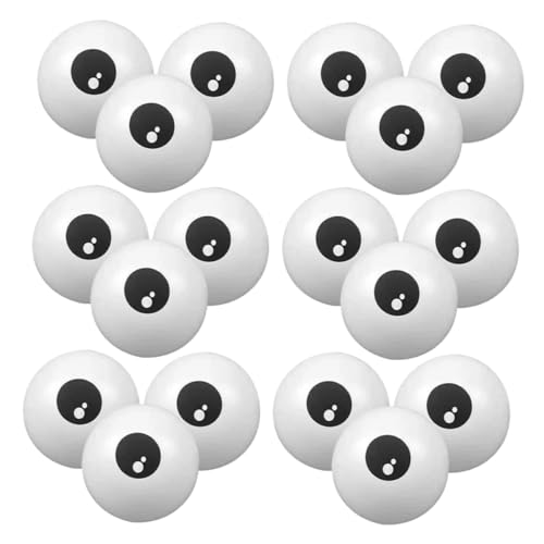 jojofuny 100 Stück Augenballon Augäpfel Halloween Latexball Augen Selber Machen Riesiger Augapfel Aufblasbare Augäpfel Als Halloween-dekoration Augapfel Aufblasbar Emulsion Weiß von jojofuny