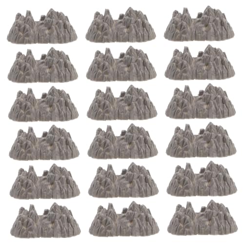 jojofuny 100 Stück Kunststoff Simulation Felsen Modellsteine für Sandtisch Landschaft Miniatur Gelände DIY Bastelsteine für Garten Dekoration von jojofuny
