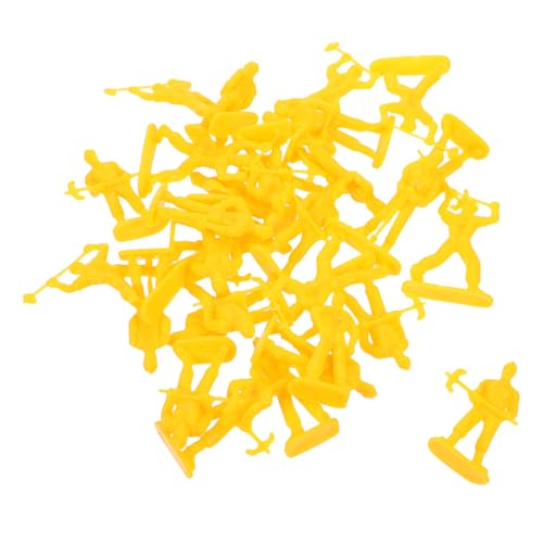 jojofuny 100 Teiliges Simulationsmodell Winzige Ingenieurfiguren Kunststoff – Mini Bauarbeiterstatuen Als Schreibtischdekoration Und Für Kreative Projekte von jojofuny