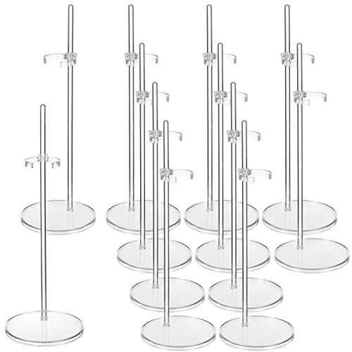 jojofuny 12 Verstellbare Transparente Puppenständer Durchsichtiger Präsentationsständerhalter Zur Aufbewahrung Von 9-12 Zoll Großen Puppen Und Actionfiguren jojofuny 12 Verstellbare Transparente Puppenständer Durchsichtiger Präsentationsständerhalter Zur Aufbewahrung Von 9-12 Zoll Großen Puppen Und Actionfiguren von jojofuny