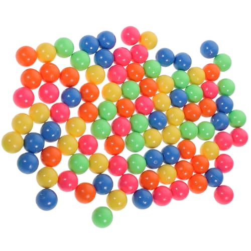 jojofuny 15 Mm Mehrfarbig Ersatzkugel Set 100 Pcs Farbige Kunststoffkugeln Zählen Kugeln für Wahrscheinlichkeitslernen- 5 Farben von jojofuny