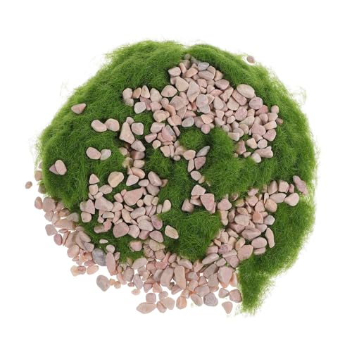 jojofuny Kunstrasen-Gras-Pulver Und Stein DIY-Modellbau Eisenbahnlandschaft Diorama Mit Realistischer Textur Grün Für Modellzubehör Und Dioramenlandschaft von jojofuny