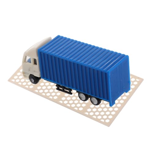 jojofuny 2 Stück Farbiges LKW-Modell Farbige Lastwagen Modell Lastwagen Sandtisch Zubehör Mini Modell LKW Vintage Lastwagen Modell Modelszene Szenenzubehör Plastik von jojofuny