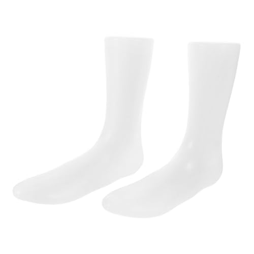 jojofuny 2 Stück Fußform Schuhspanner Gefälschte Schuhe Socken Schaufensterpuppenfüße Für Socken Sockenform Fuß Schuhspanner Für Socken Fuß Display Gefälschte Beine Socken von jojofuny