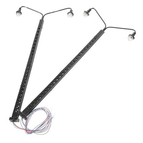 jojofuny 2 Stück Maßstab Sandtisch BAU Zubehör Realistische LED Gleisbeleuchtung für Modellbahn Landschaft DIY Dekoration jojofuny 2 Stück Maßstab Sandtisch BAU Zubehör Realistische LED Gleisbeleuchtung für Modellbahn Landschaft DIY Dekoration von jojofuny