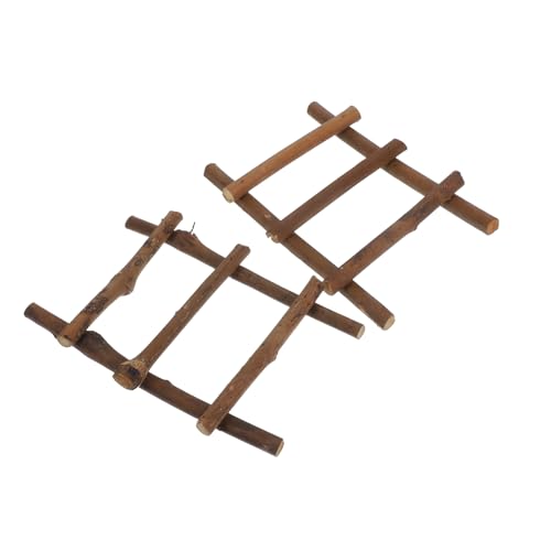 jojofuny 2 Stück Mini Rattanleiter Leichte und Langlebige Miniaturtreppe für DIY Gartenlandschaften Puppenhausdekoration Fotografie Requisiten Naturfarben jojofuny 2 Stück Mini Rattanleiter Leichte und Langlebige Miniaturtreppe für DIY Gartenlandschaften Puppenhausdekoration Fotografie Requisiten Naturfarben von jojofuny