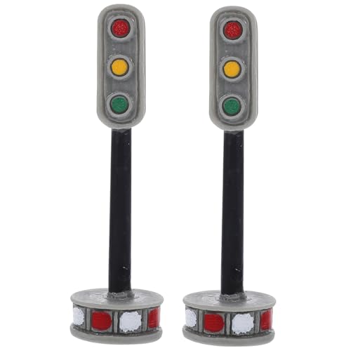 jojofuny 2 Stück Miniatur Straßenlicht Modell Verkehrssignal für Dekoration Lernspielzeug für Verkehrssicherheit und Kreativität jojofuny 2 Stück Miniatur Straßenlicht Modell Verkehrssignal für Dekoration Lernspielzeug für Verkehrssicherheit und Kreativität von jojofuny