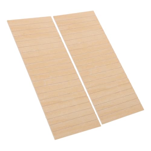 jojofuny 2 Stück Puppenhaus-Dado DIY Dollhouse Möbel Miniaturmöbel puppenhaus Einrichtung dekorative wandpaneele Puppenhausverkleidung Zubehör für Puppenhäuser Planke Beige von jojofuny