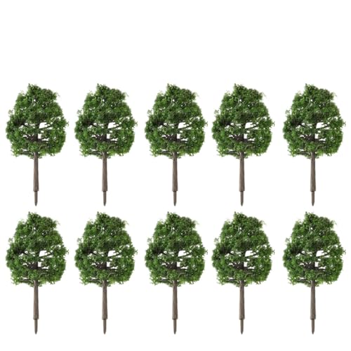 jojofuny 20 Stücke Architektur Modell Baum, 3, 54 Zoll Grün Miniatur Simulation Baum Landschaft Landschaft für Dekoration von jojofuny