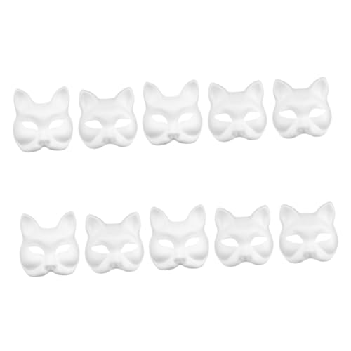 jojofuny 20stücke Tiermasken Bemalen Unbemalte Katzen Und Fuchs-halbmasken Papier Für Halloween Und Kreative Bastelprojekte jojofuny 20stücke Tiermasken Bemalen Unbemalte Katzen Und Fuchs-halbmasken Papier Für Halloween Und Kreative Bastelprojekte von jojofuny