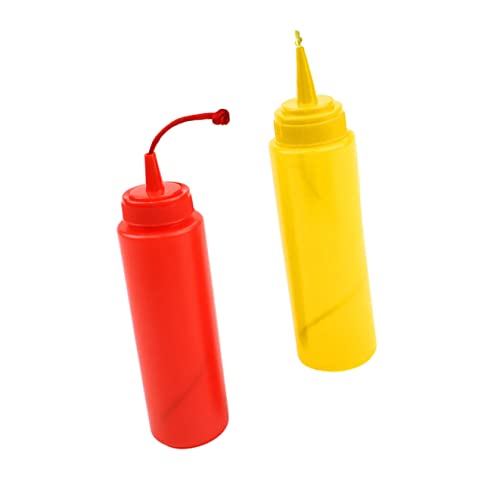 jojofuny 2st Knifflige Würze Ketchup-Flaschen Gewürzsprinkler Aus Kunststoff Gefälschte Sprühsenf- Und Ketchupflaschen Falsche Gewürzspritzflasche Suite Plastik von jojofuny