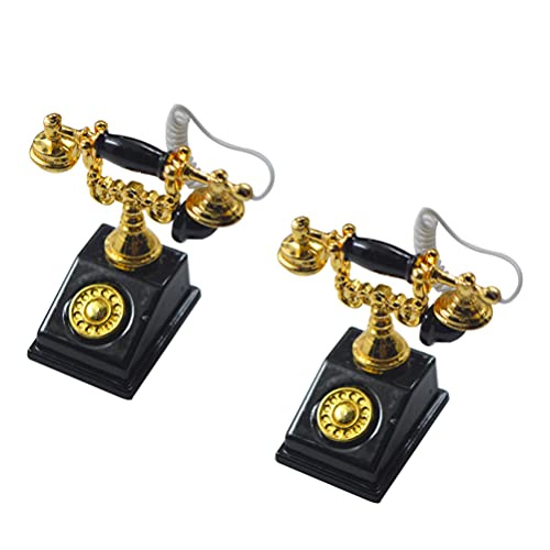 jojofuny Antike Einrichtung 2Pcs 1: 12 Puppenhaus Miniatur Telefon Modell Vintage Telefon Spielzeug Retro Schreibtisch Telefon Puppe Haus Zubeh?r Dekoration (Gelegentliche Farbe) Vintage jojofuny Antike Einrichtung 2Pcs 1: 12 Puppenhaus Miniatur Telefon Modell Vintage Telefon Spielzeug Retro Schreibtisch Telefon Puppe Haus Zubeh?r Dekoration (Gelegentliche Farbe) Vintage von jojofuny