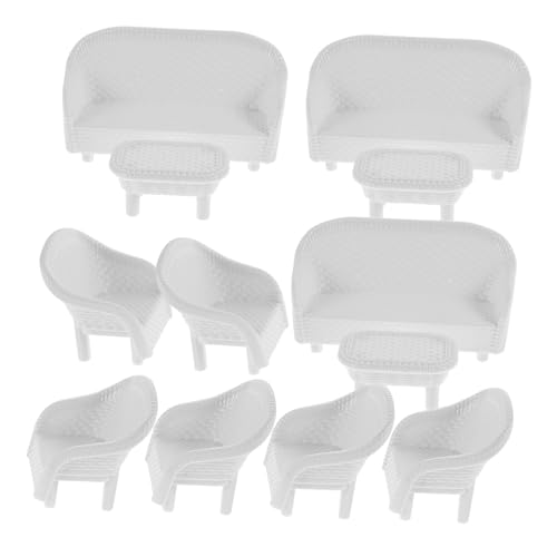 jojofuny 3 Sätze Miniaturmöbel für Puppenhaus Elegantes Interaktives Spielzeugset Kunststoff für Sandtisch und Bestehend Sofa Tisch und Stühlen für Rollenspiel jojofuny 3 Sätze Miniaturmöbel für Puppenhaus Elegantes Interaktives Spielzeugset Kunststoff für Sandtisch und Bestehend Sofa Tisch und Stühlen für Rollenspiel von jojofuny