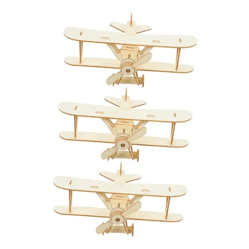 jojofuny 3 Stück Teiliges DIY Holzflugzeug Modell zum Bemalen Robustes Bastelspielzeug für Kreative Flugzeugdekorationen und Partygeschenke Naturfarbenes Flugzeugspielzeug für Jungen und jojofuny 3 Stück Teiliges DIY Holzflugzeug Modell zum Bemalen Robustes Bastelspielzeug für Kreative Flugzeugdekorationen und Partygeschenke Naturfarbenes Flugzeugspielzeug für Jungen und von jojofuny