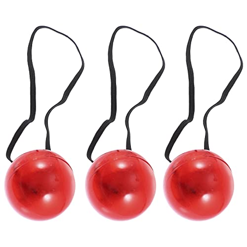 jojofuny 3 stücke Clownnasen Für Erwachsene Rudolph Leuchten Clownsnase Für Erwachsene Clown Nasen Glühende Rote leistung Clownnase Für Kinder Fasching KostüM ZubehöR von jojofuny