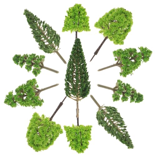 jojofuny 30 Stück Teiliges Miniatur Baum Modell Realistische Landschaftsbäume aus Langlebigem für Sandtisch Modelleisenbahn Architektur und Mikro Dioramenbau von jojofuny