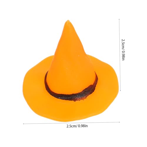 jojofuny 36 Stück Teiliges Hexenhüte Leichte Kunststoff Hexenhut Dekorationen für Halloween DIY Bunte Hexenhut Kappen für Puppenhaus Bastelprojekte und Partys von jojofuny